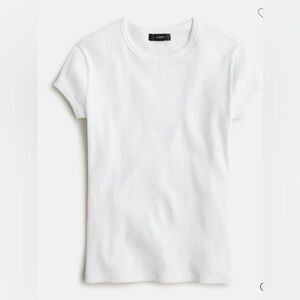 J.crew Ribbed White Tee size Small
